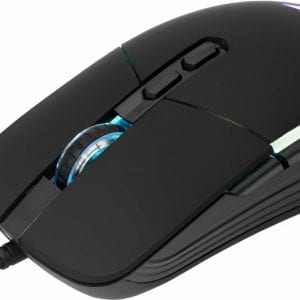 Baracuda NAUTILUS RGB | Bekabelde Gaming Muis | Rechtshandig | USB-A | 12800 DPI | Zwart