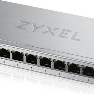 Zyxel GS1200-8 | Managed Web Smart Switch | 8 Poorten | Gigabit Ethernet (10/100/1000 Mbps) | Zilver