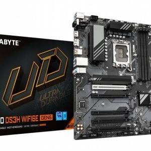 GIGABYTE B760 DS3H WIFI6E GEN5 | Intel B760 Express | LGA 1700 | ATX | DDR5 | PCIe 5.0 | WiFi 6E | 2.5GbE LAN | Moederbord