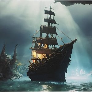Baracuda GHOSTSHIP | Gaming Mousepad | 75x35cm | Anti-slip