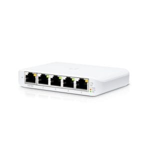 Ubiquiti UniFi Switch Flex Mini (3-pack) | Managed Gigabit Switch | 5-Poorts | PoE In | Wit