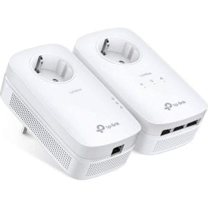 TP-Link TL-PA8033P KIT | Powerline Adapter Set | 1300 Mbps | 3x Gigabit Ethernet | Met Stopcontact | Wit