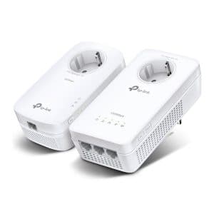 TP-Link TL-WPA8631P KIT | AV1300 Powerline Adapter Set | 1300 Mbps | Gigabit Ethernet | Wi-Fi AC1200 | Met Stopcontact | Wit