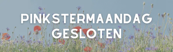 pinkstermaandag gesloten