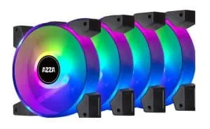 FAN Azza Hurricane II 120mm ARGB SET4 PWM - 0