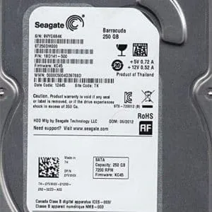 HDD Seagate 3.5inch / 250GB / 7200RPM PULLED - 0
