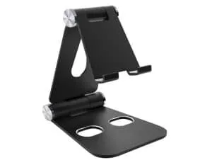 Mobiparts Tablet Stand Holder Metal size L - Zwart - 0