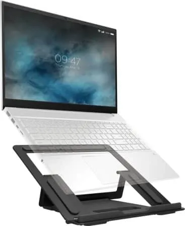 Mobiparts Laptop Stand Holder Metal - Black - 0