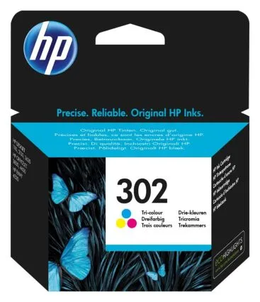 HP INK 302 Origineel Cyaan, Magenta, Geel 1 stuk(s) - 0