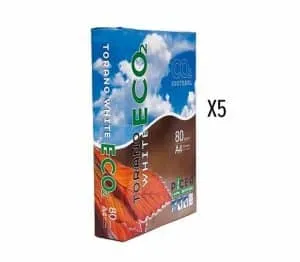 Printpapier A4 Torano White 80grams (5x500 Pack) - 0