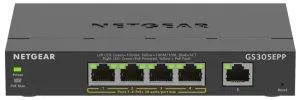 NETGEAR 5-Port Gigabit Ethernet High-Power PoE+ Plus Switch (GS305EPP) - 0