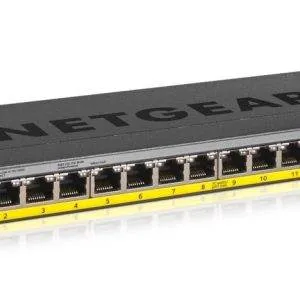 NETGEAR GS116LP Unmanaged Gigabit Ethernet (10/100/1000) Power over Ethernet (PoE) Zwart - 0