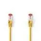 Nedis CCGP85221YE025 netwerkkabel Geel 0,25 m Cat6 S/FTP (S-STP) - 0