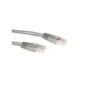 ACT Grijze 0,5 meter UTP CAT5E patchkabel met RJ45 connectoren - 0