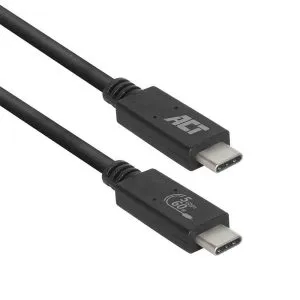 ACT AC7401 USB-kabel 1 m USB 3.2 Gen 1 (3.1 Gen 1) USB C Zwart - 0