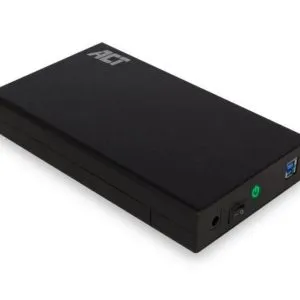 ACT AC1405 behuizing voor opslagstations HDD-/SSD-behuizing Zwart 3.5