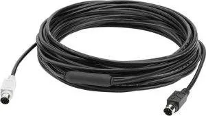 Logitech GROUP 10m Extender Cable PS/2-kabel 6-p Mini-DIN Zwart - 0