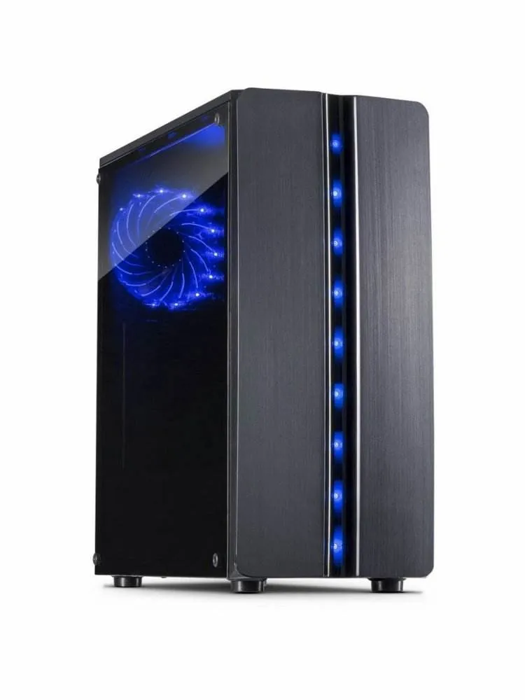 Case Inter-Tech Thunder ATX Mini Tower Zw. Blue light Acr. - 0