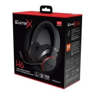Creative Sound BlasterX H6 USB-gaming-headset 7.1 Surround - 0