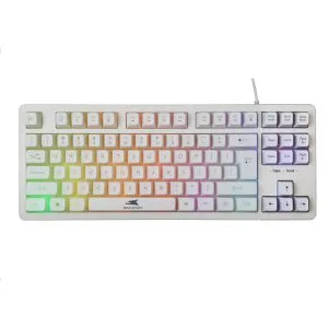 Baracuda KRILL RGB | Tenkeyless Bedraad Gaming Toetsenbord | QWERTY | Wit - 0