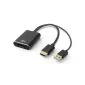 ACT AC7536 | HDMI + USB naar DisplayPort Adapterkabel | 0,24 m | Zwart - 0