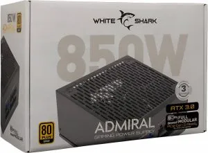 White Shark Admiral | 850 Watt Gold ATX 3.0 PSU | PCIe 5.0 | Power Supply | Voeding | OPEN BOX - 0
