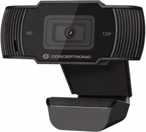 Conceptronic AMDIS 720P HD webcam 1280 x 720 Pixels USB 2.0 Zwart - 0