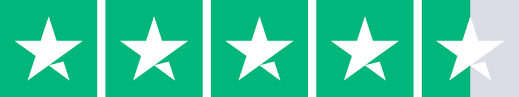 4.5 sterren beoordeling op Trustpilot